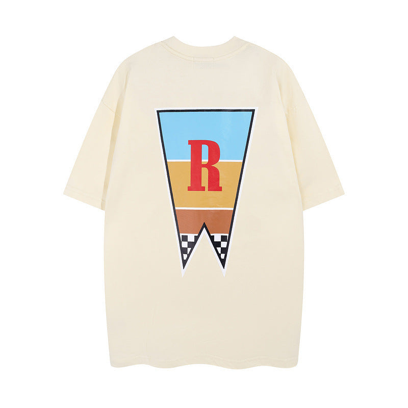 Rhude T-shirt Junior Letter Arrow R Label Short Sleeve T-shirt