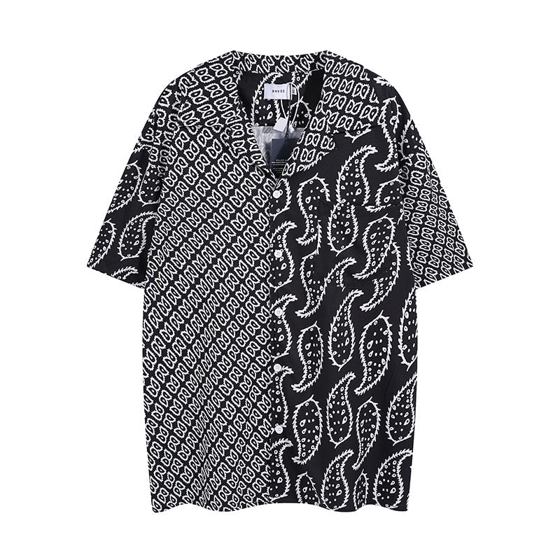 Rhude T-shirt Family Totem Casual Short Sleeve Shirt, Shorts