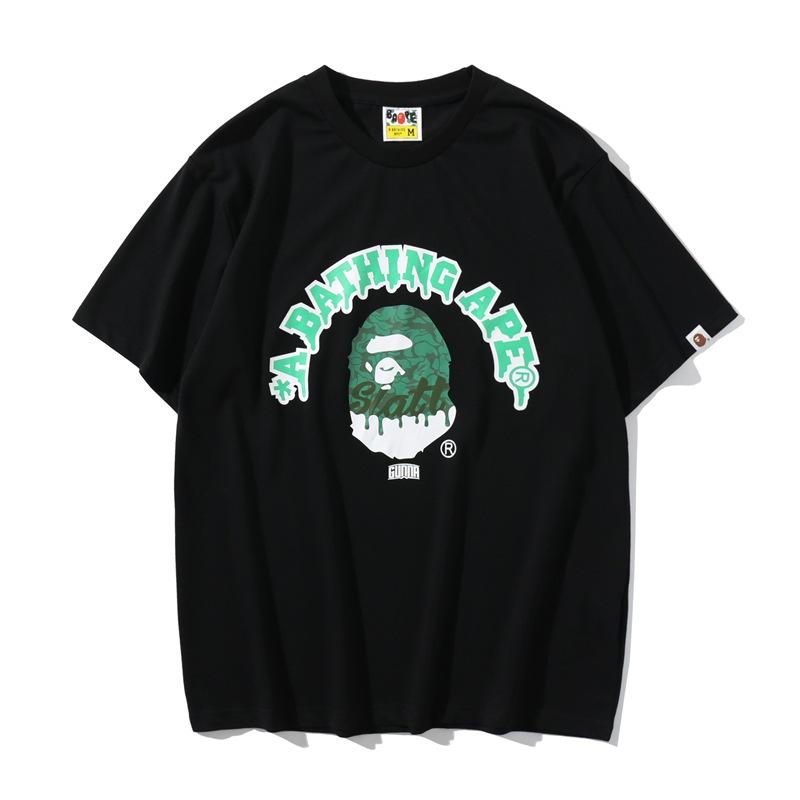 Bathing Ape T-Shirt Summer Camouflage Ape Head Short Sleeve T-shirt