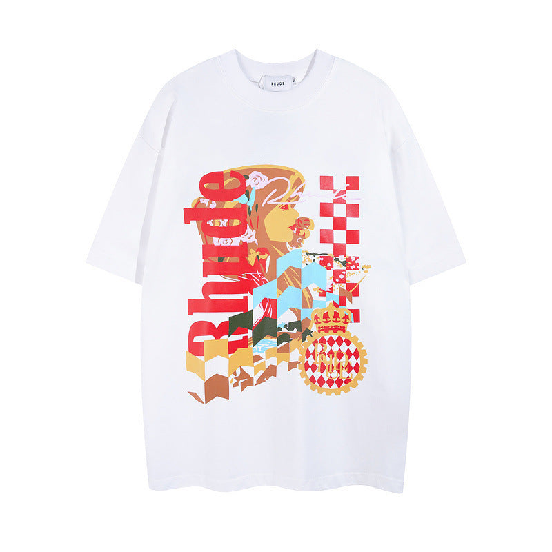 Rhude T-shirt Junior Letter Arrow R Label Short Sleeve T-shirt