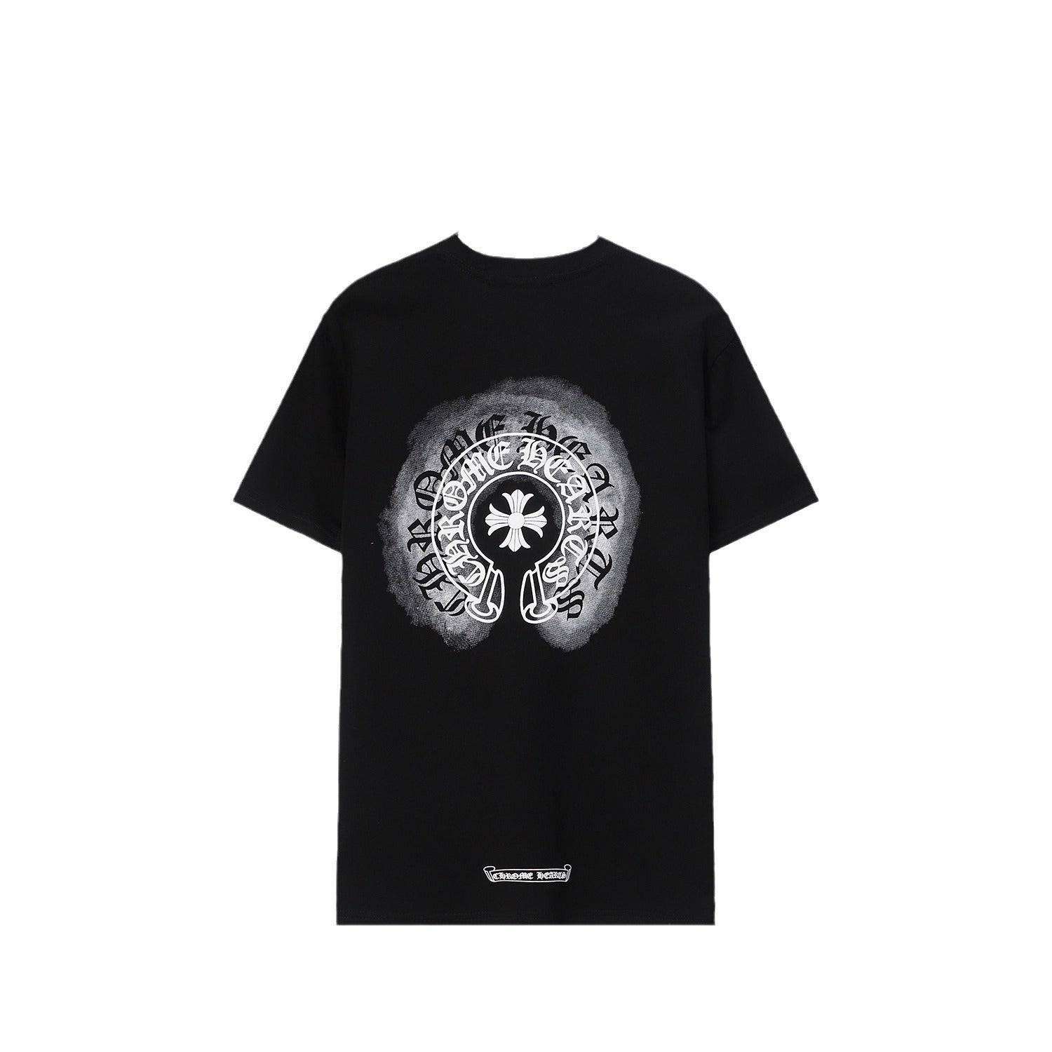Chrome Heart T Shirts Sanskrit cross logo short-sleeved men's T-shirt