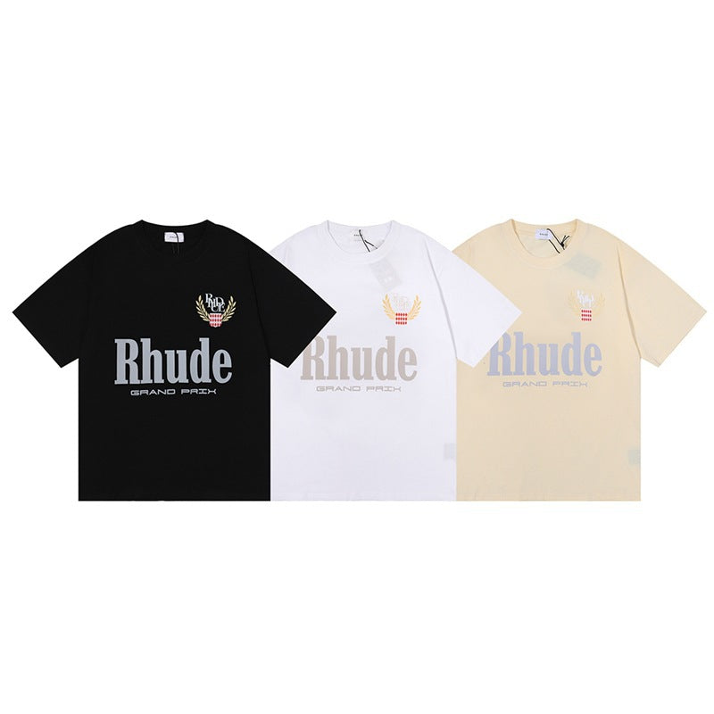 Rhude T-shirt Letter Print Short Sleeve T-shirt