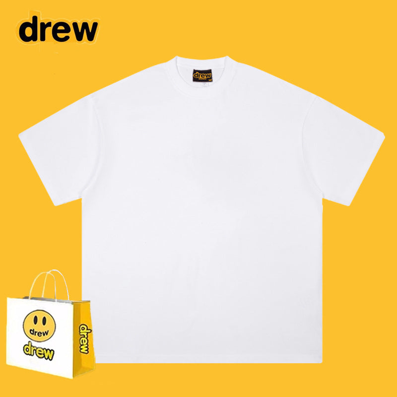 Drew T-shirts Drew Short Sleeve Letter Smiley Face Short