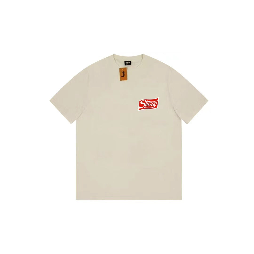 Stussy T-Shirts Loose Casual T-Shirts Same for Men and Women