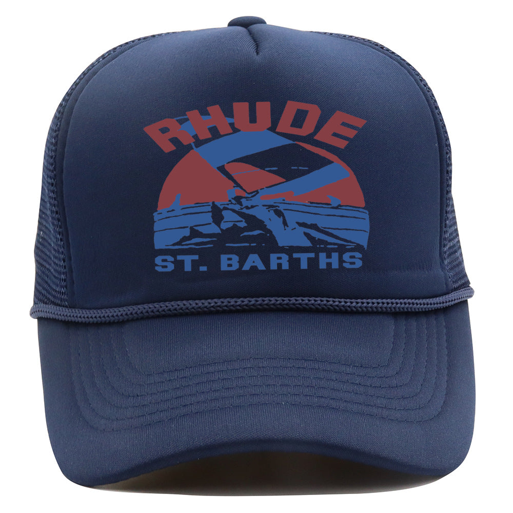 Rhude Hat Retro Outdoor Shade Baseball Net Cap