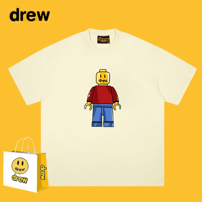 Drew T-shirts Short Sleeve Loose round Neck Short Sleeve