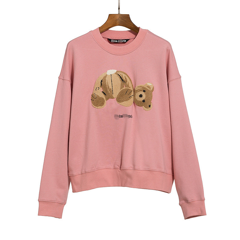 Palm Angle Sweatshirt Palm Angels Embroidery Crew Neck Pullover Sweatshirt Men and Women Loose