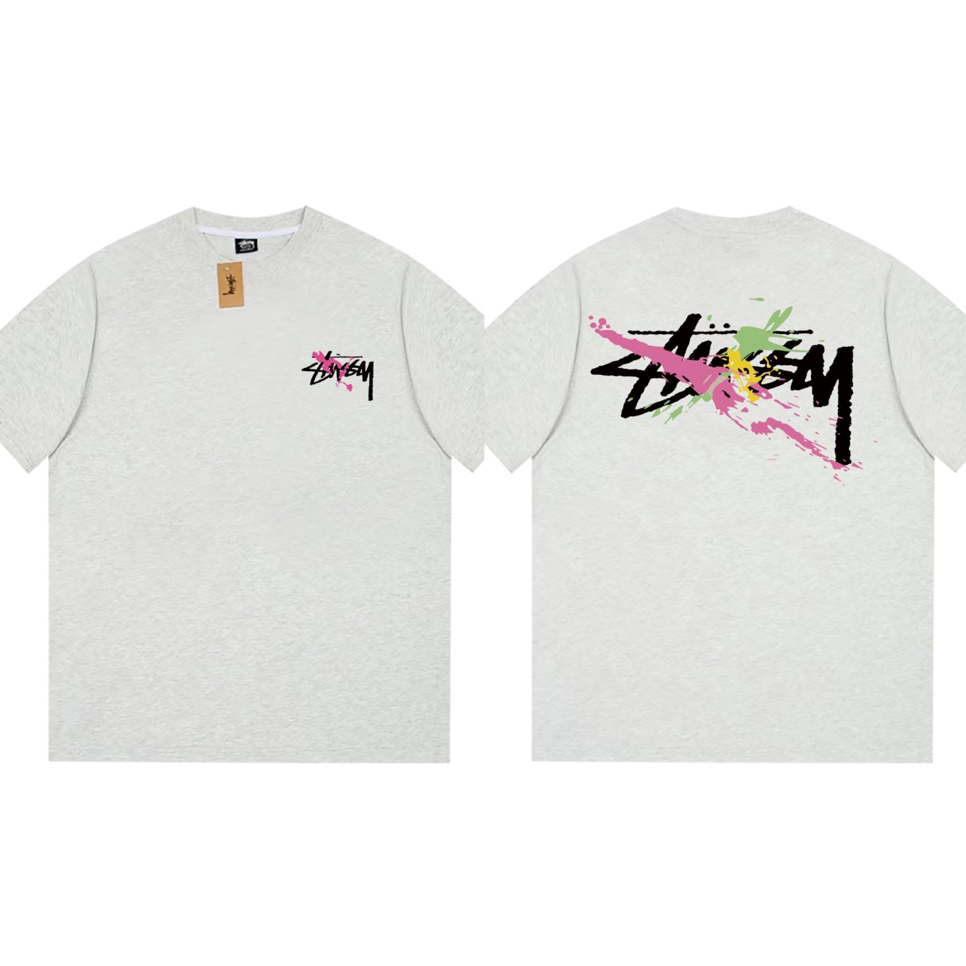 Stussy T-Shirts Loose Casual T-Shirts Same for Men and Women