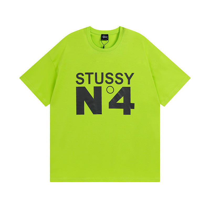 Stussy T-Shirts Casual Loose Couple T-Shirts