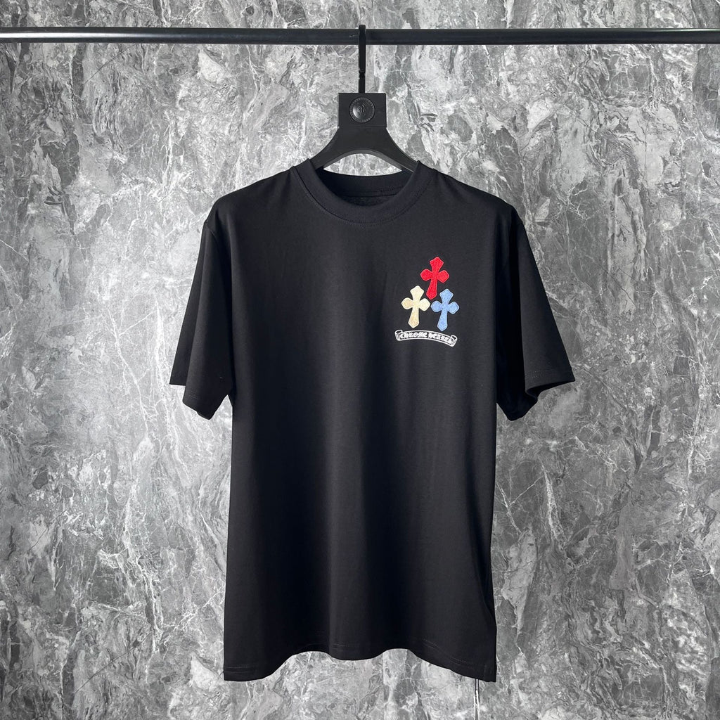 Chrome Heart T Shirts Cross Horseshoe Print Embroidery T-Shirt Short Sleeve
