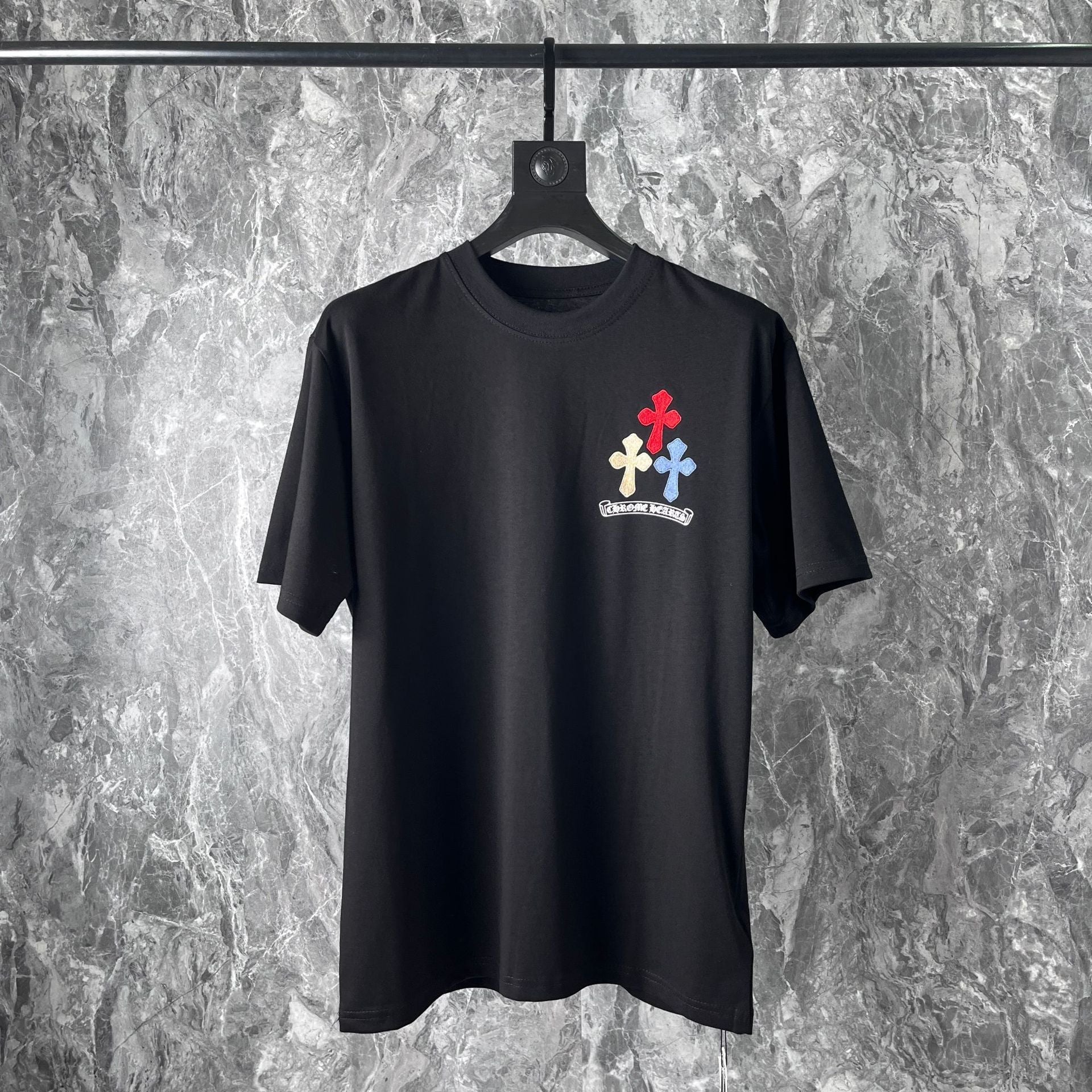 Chrome Heart T Shirts Cross Horseshoe Print Embroidery T-Shirt Short Sleeve
