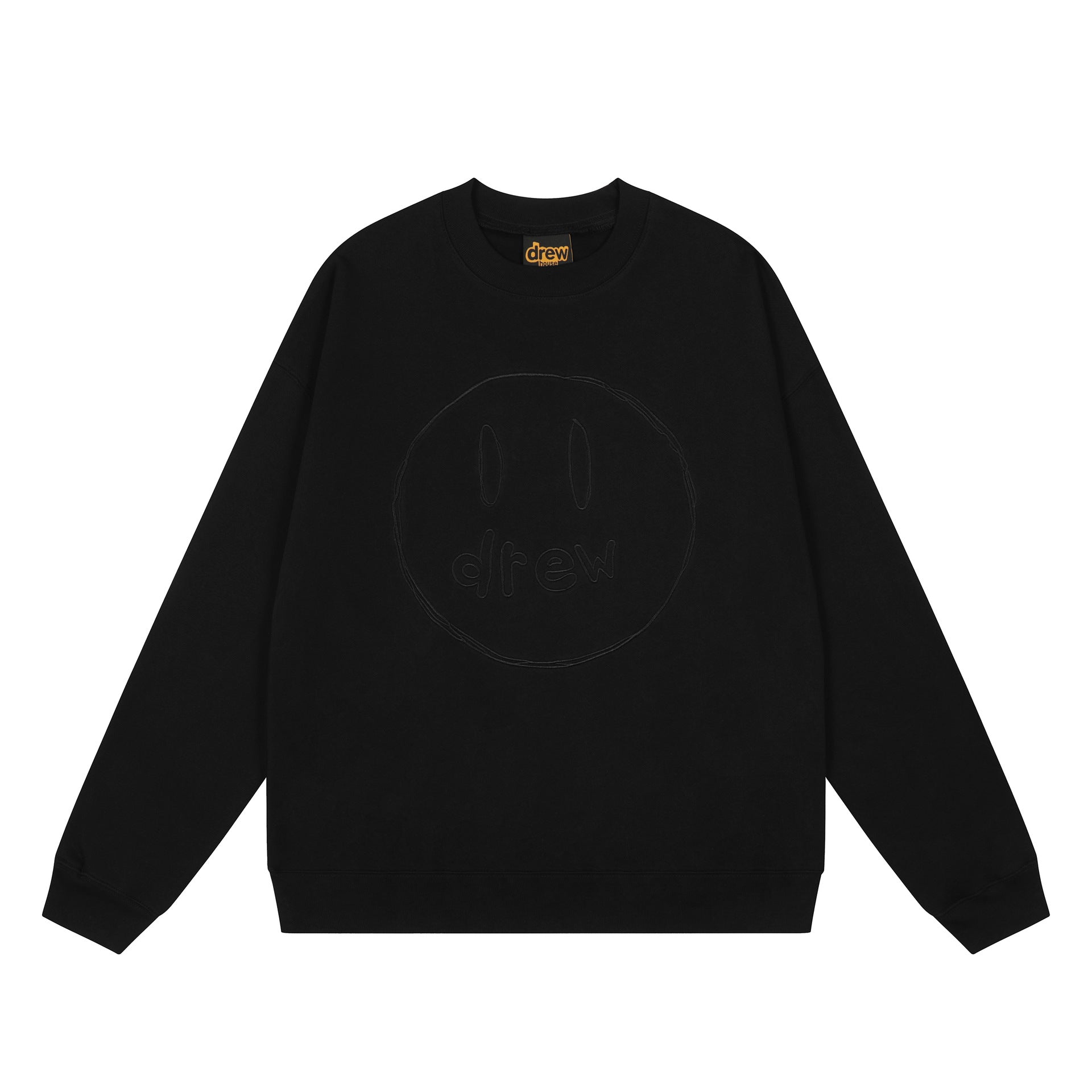 Drew House Sweatshirts Unisex Sketch Smiley Face Crew Neck Sweater