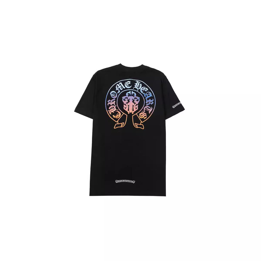 Chrome Heart T Shirts gradual change horseshoe bayonet sword