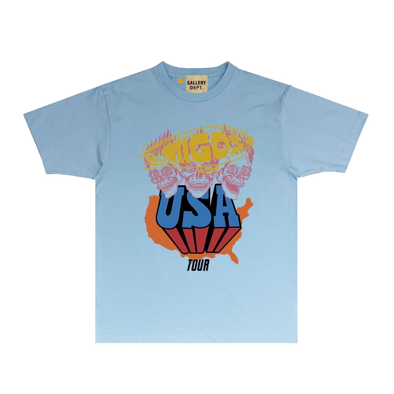 Gallery Dept T Shirts European And American Tee Shirt Short Sleeve T-Shirt Blouse