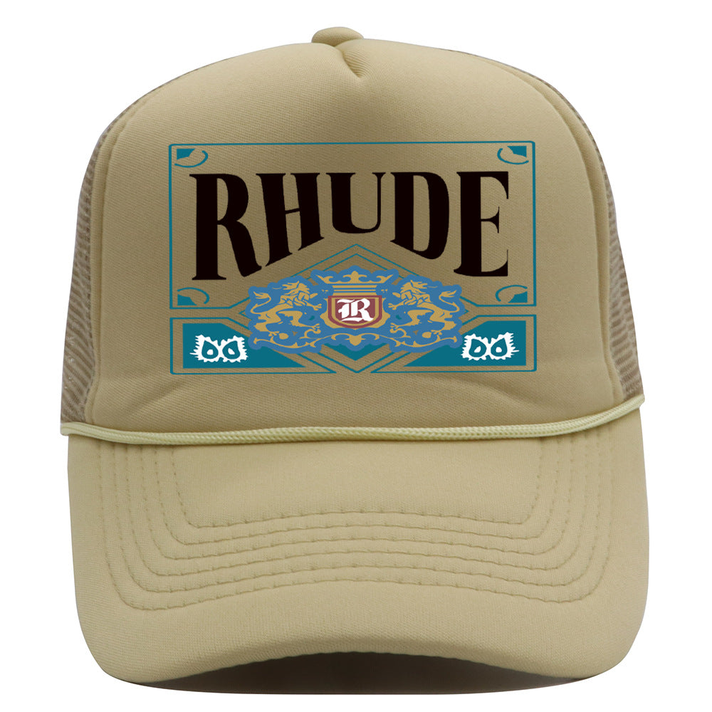 Rhude Hat Shade Mesh Cap Casual Baseball Cap Couple