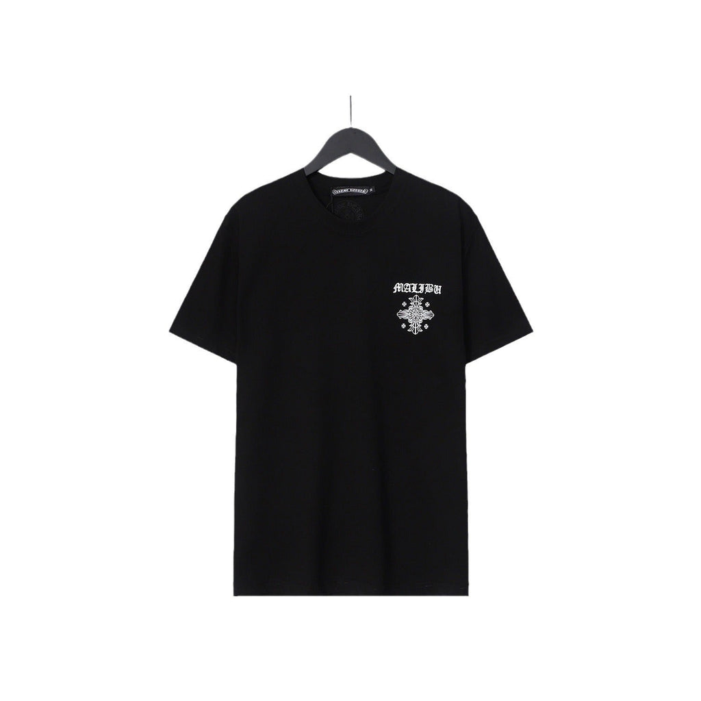 Chrome Heart T Shirts Sanskrit Cross Horseshoe Letter Flower Short Sleeve T-Shirt