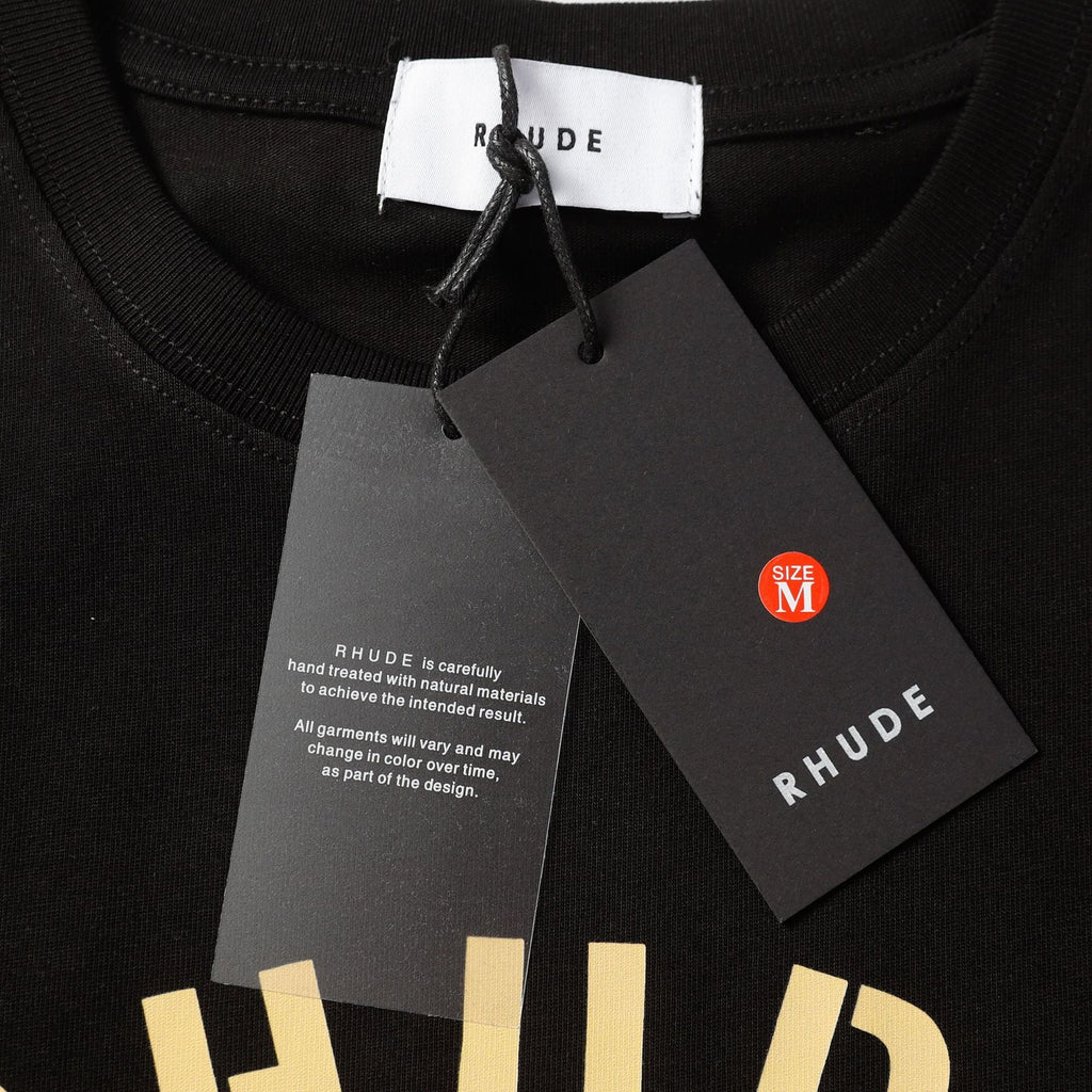 Rhude T-shirt Racing Club Alphabet Slogan Printed Short Sleeve T-shirt