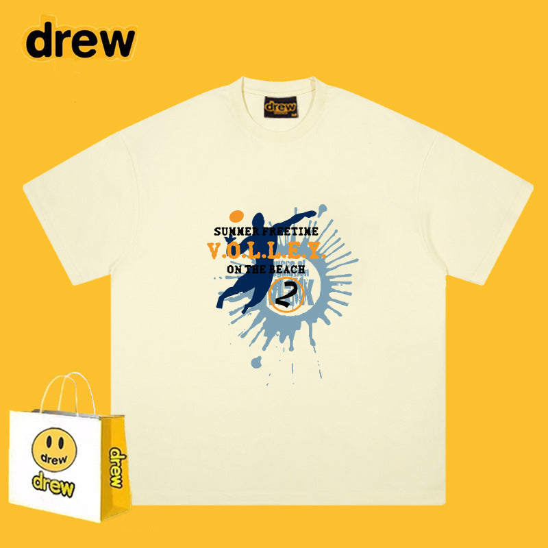 Drew T-shirts Cotton Short-Sleeved Printed T-shirt