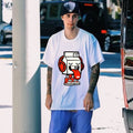 Drew T-shirts Cotton Short Sleeve Cartoon Graffiti