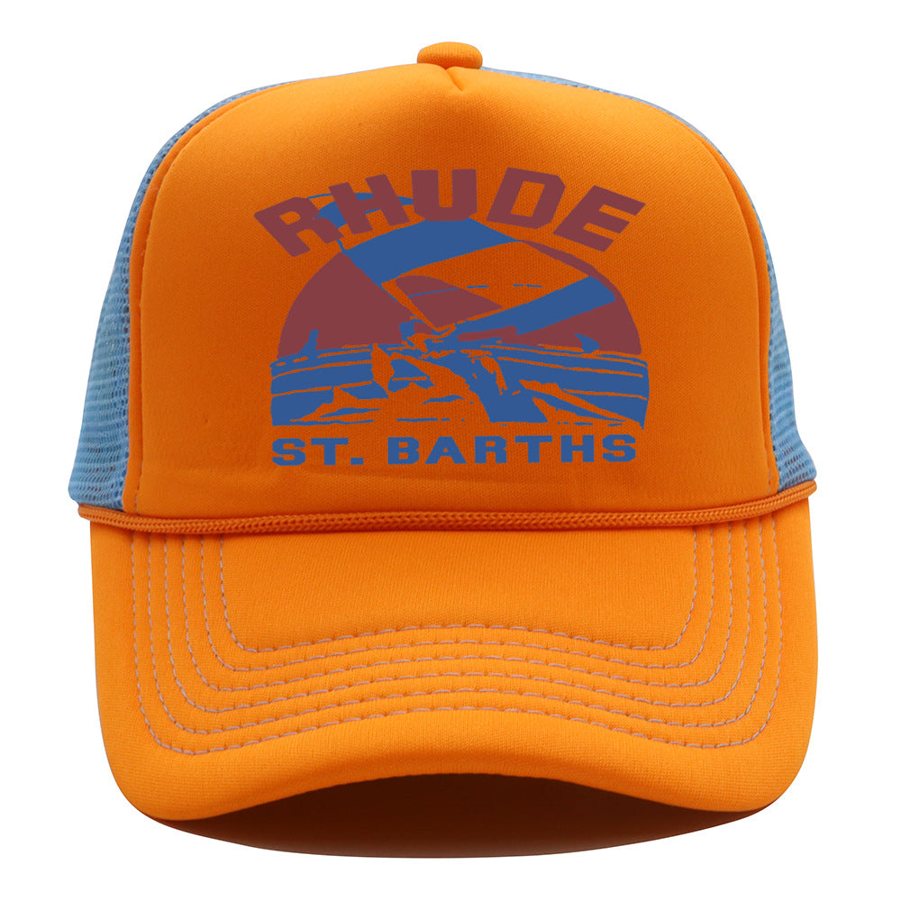 Rhude Hat Retro Outdoor Shade Baseball Net Cap