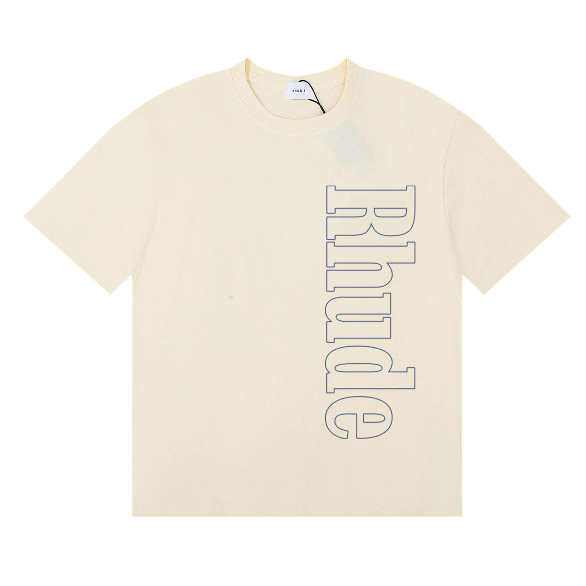 Rhude T-shirt Micro Label Letter Skull Print Short Sleeve T-shirt