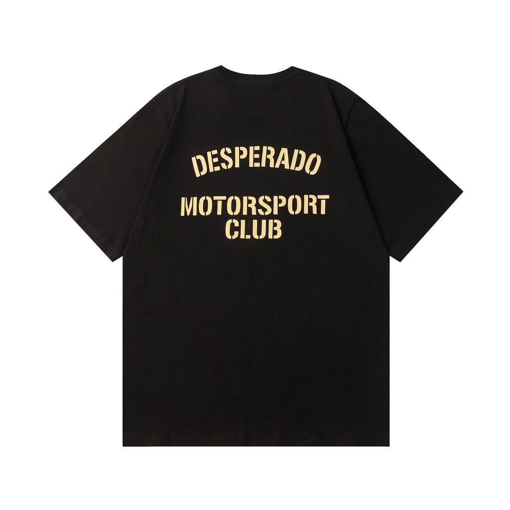 Rhude T-shirt Racing Club Alphabet Slogan Printed Short Sleeve T-shirt