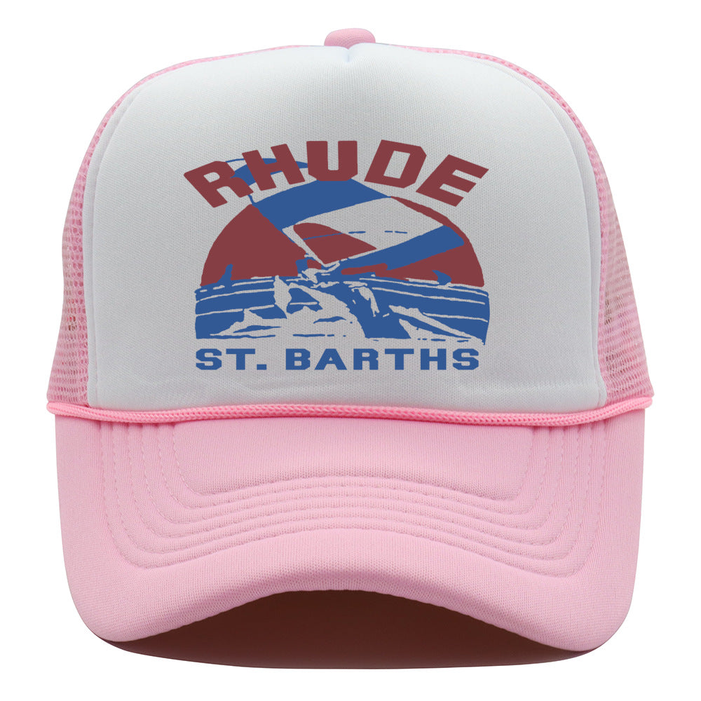 Rhude Hat Retro Outdoor Shade Baseball Net Cap
