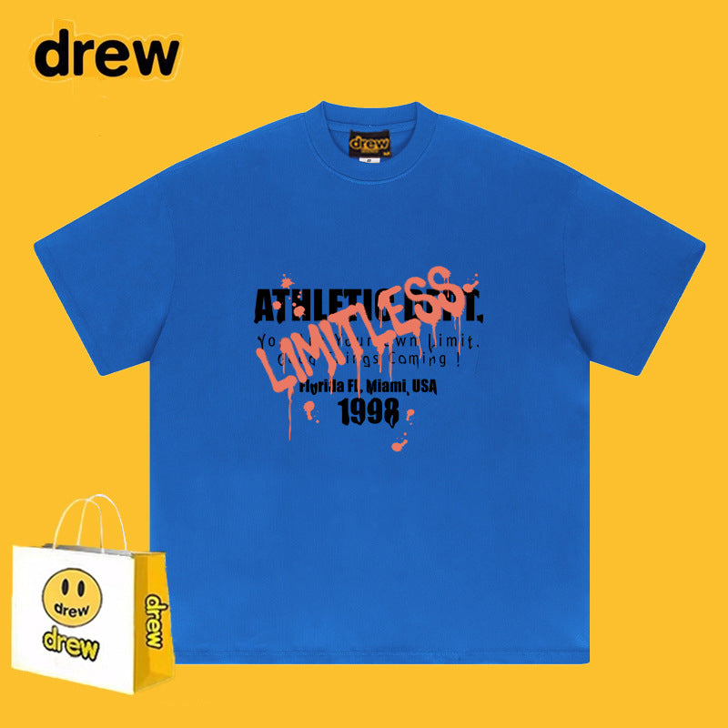 Drew T-shirts Smiley Face Short Sleeve T-shirt