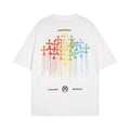 Chrome Heart T Shirts Cross Color Printed Short Sleeve T-Shirt Loose