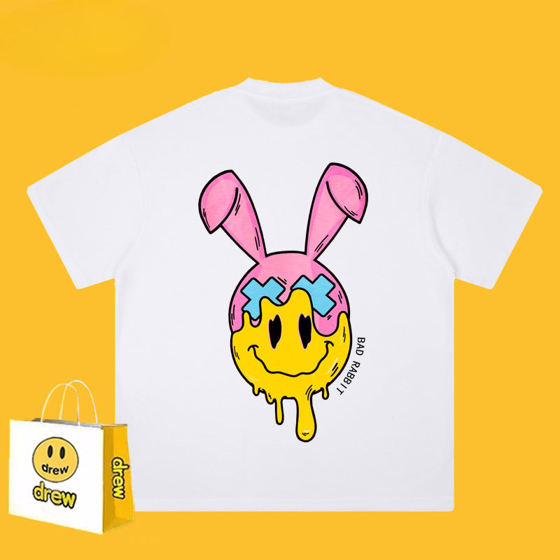 Drew T-shirts Smiley T-shirt Rabbit Print