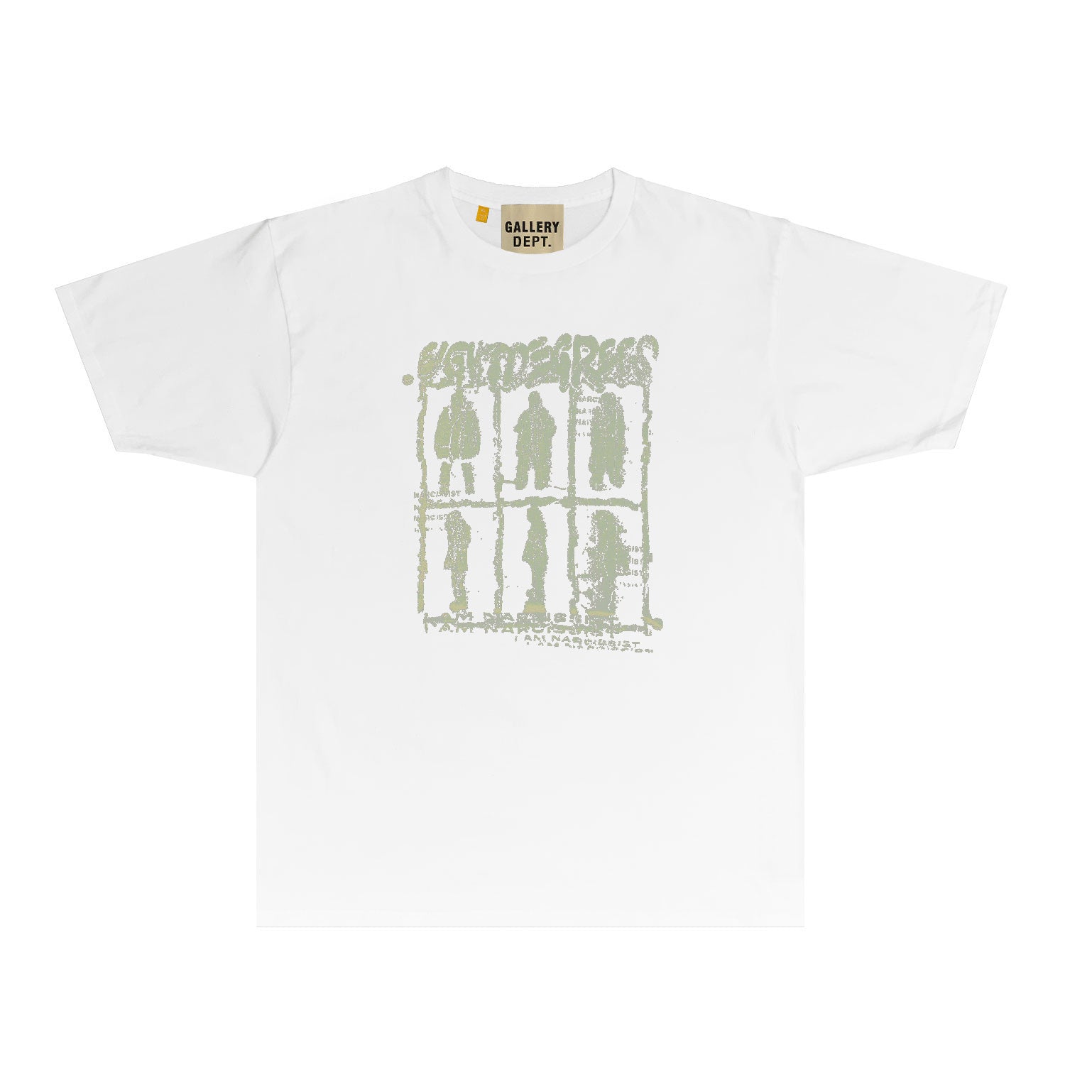 Gallery Dept T Shirt Retro Printed Loose Short-Sleeved Shirt