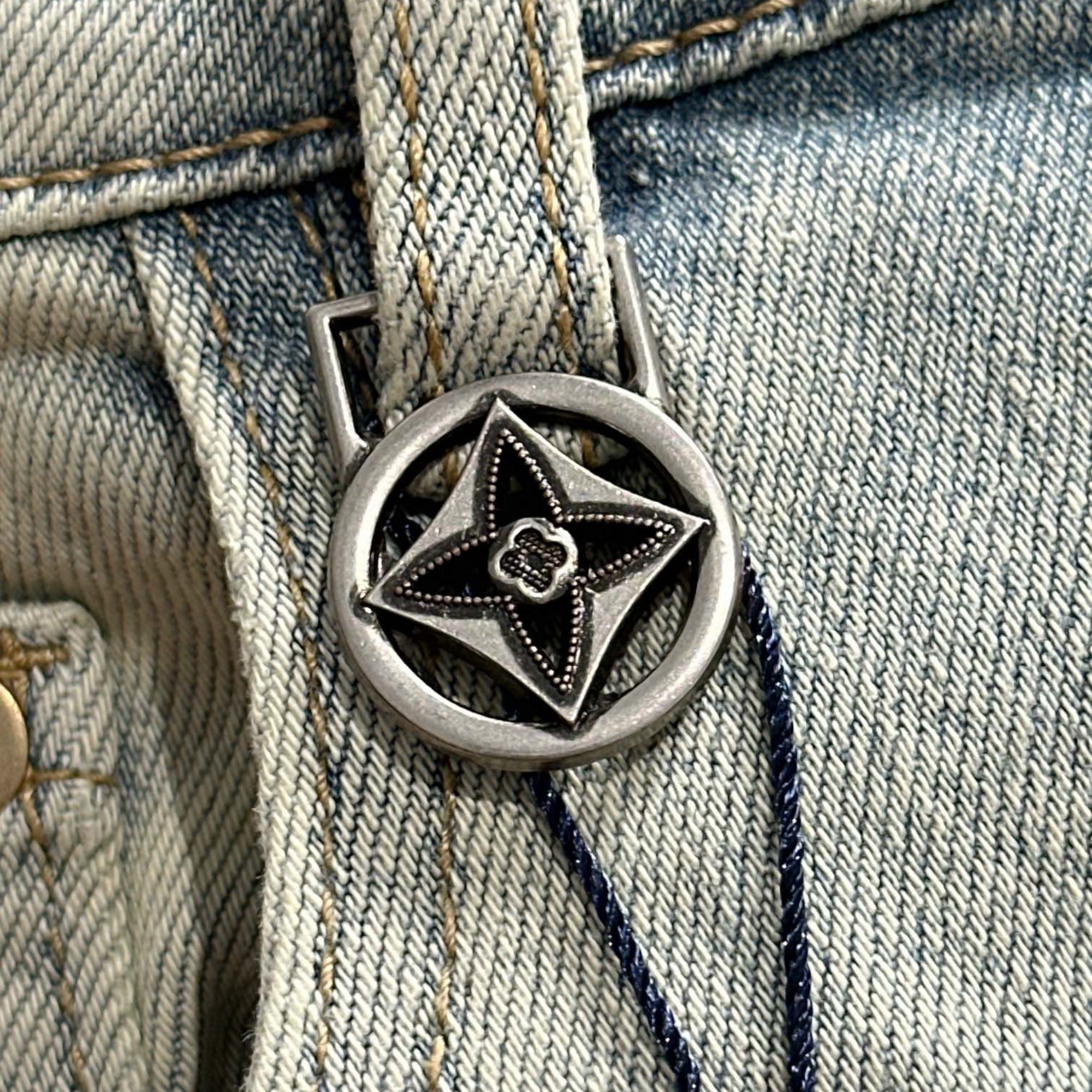 Louis Vuitton Logo-Embroidered Jeans