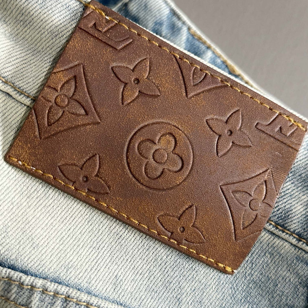 Louis Vuitton Logo-Embroidered Jeans