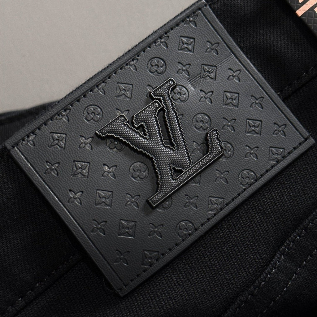 Louis Vuitton Logo-Embroidered Jeans