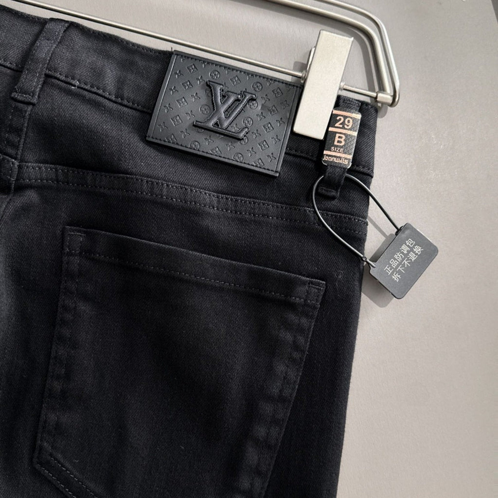 Louis Vuitton Logo-Embroidered Jeans