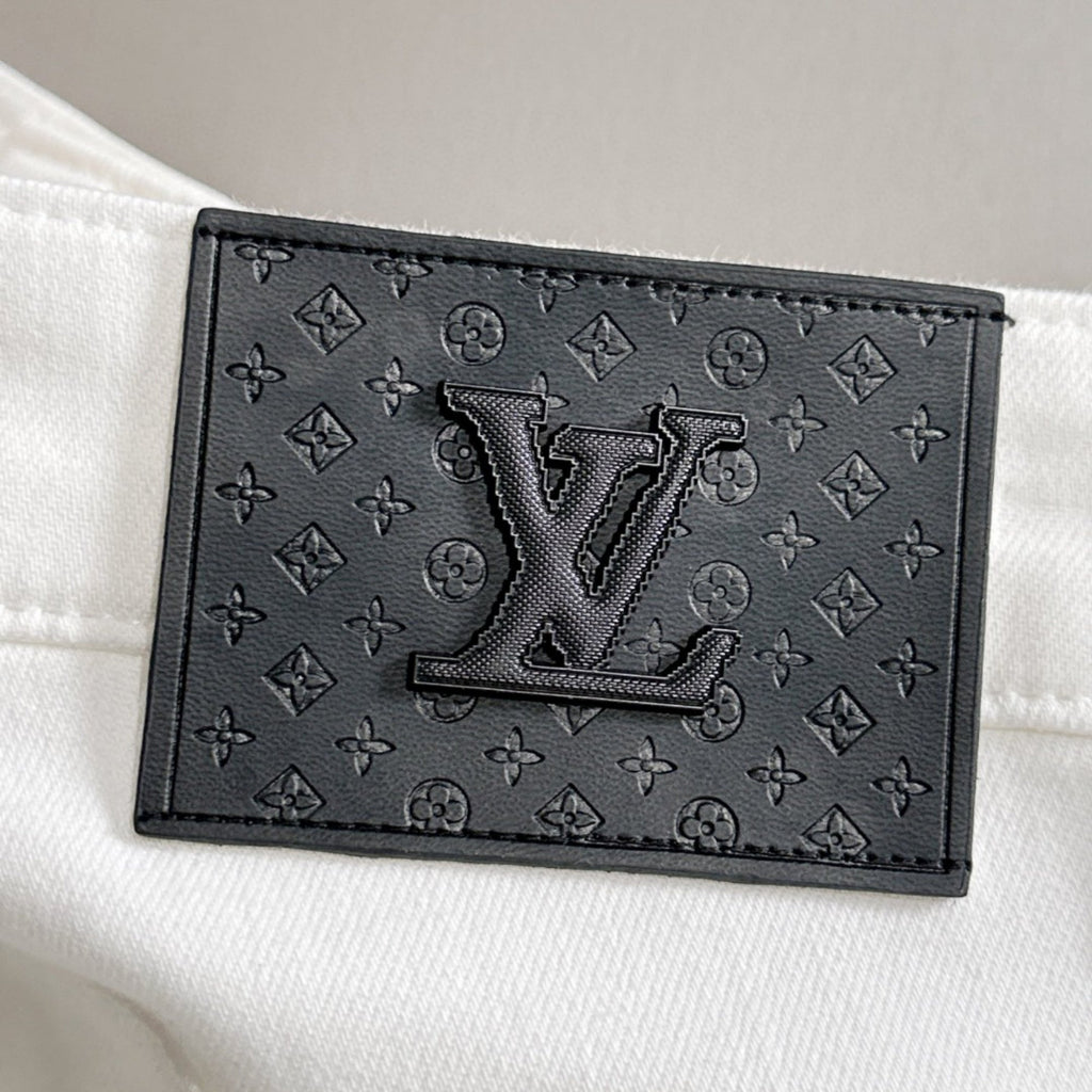 Louis Vuitton Logo-Embroidered Jeans