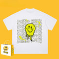 Drew T-shirts Short-Sleeved Clothes T-shirt Smiley Face Graffiti