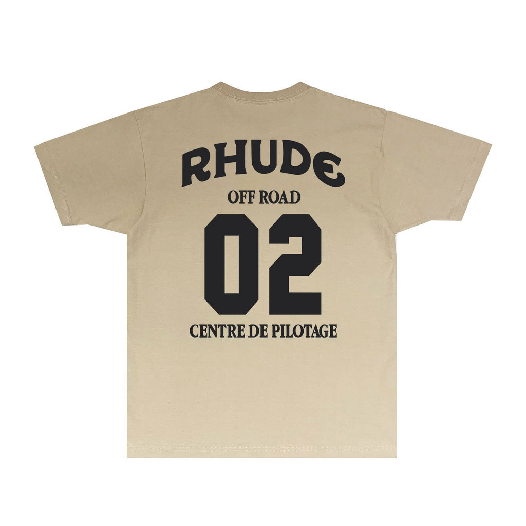 Rhude T-shirts Printed Trendy Pure Cotton