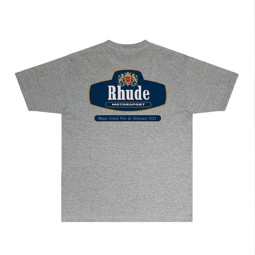 Rhude T-shirts Printed Trendy Pure Cotton