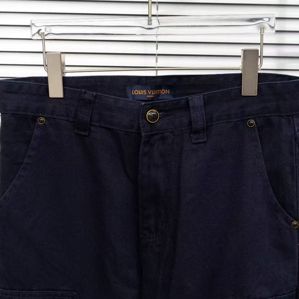 Louis Vuitton Logo-Embroidered Jeans