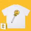 Drew T-shirts Smiley Letter Cotton T-shirt