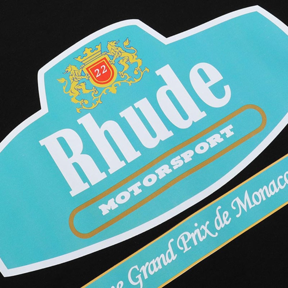 Rhude T-shirts Cotton Short Sleeves Men and Women