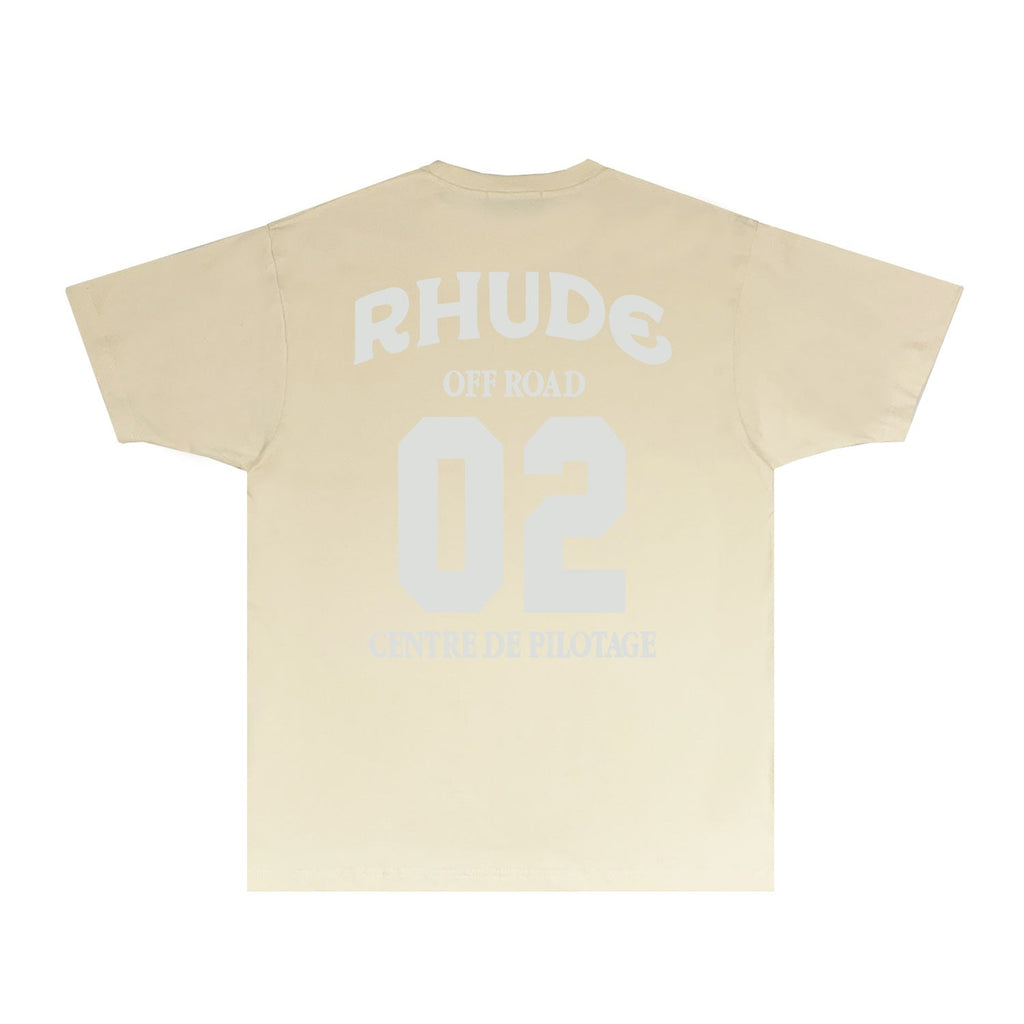 Rhude T-shirts Printed Trendy Pure Cotton