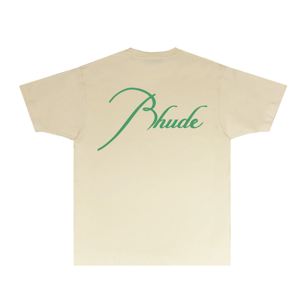 Rhude T-shirts Printed Trendy Pure Cotton