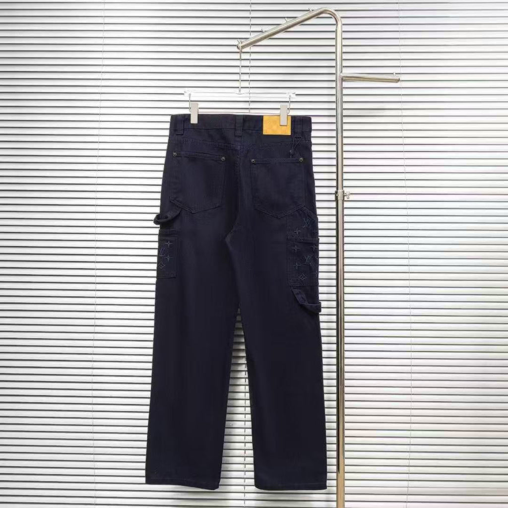 Louis Vuitton Logo-Embroidered Jeans