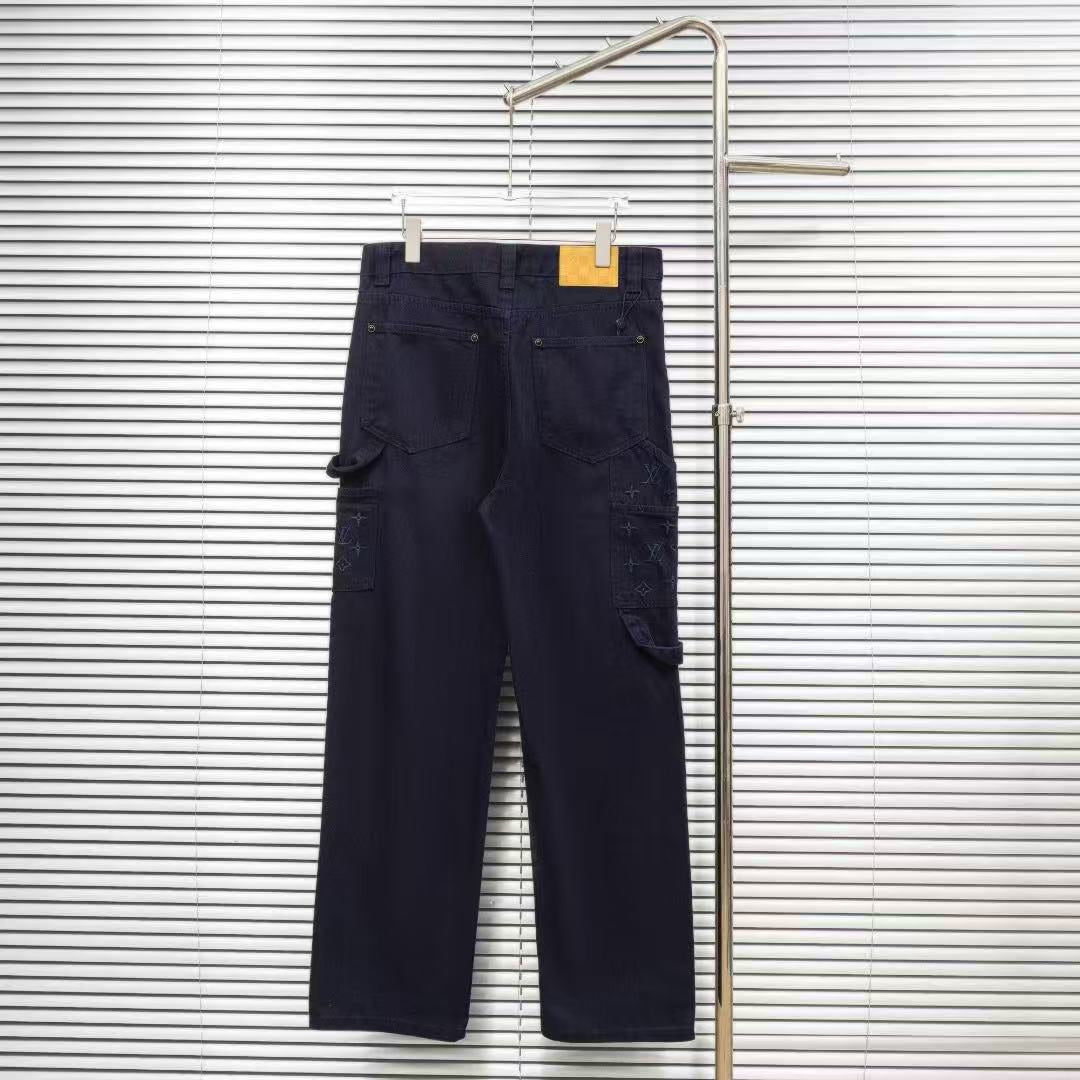 Louis Vuitton Logo-Embroidered Jeans