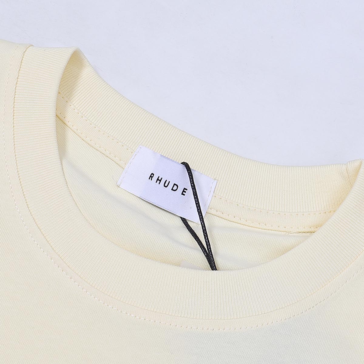 Rhude T-shirts French Cote d'Azur Printed Cotton Casual Short Sleeves Men and Women