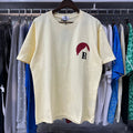 Rhude T-shirts Red Sunset Print Cotton Casual Short Sleeve Men and Women