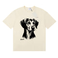 Rhude T-shirts Fox Hound Cotton Casual Short Sleeve Men and Women