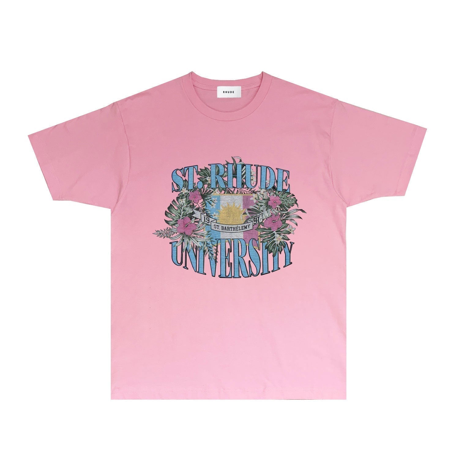 Rhude T-shirts Printed Trendy Pure Cotton